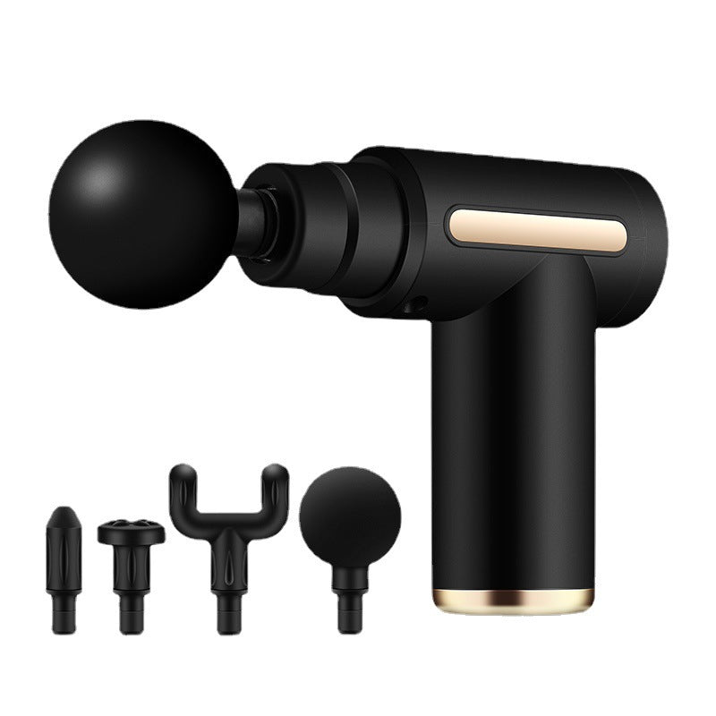 Portable Electric Fascia Muscle Massage Gun with 4 Heads for Deep Tissue Relaxation