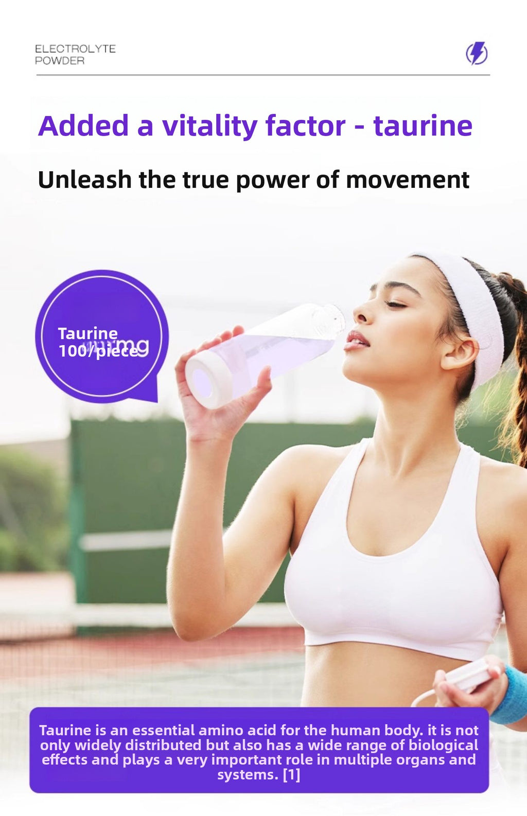 HydrateZero electrolytes — lifestyle with taurine