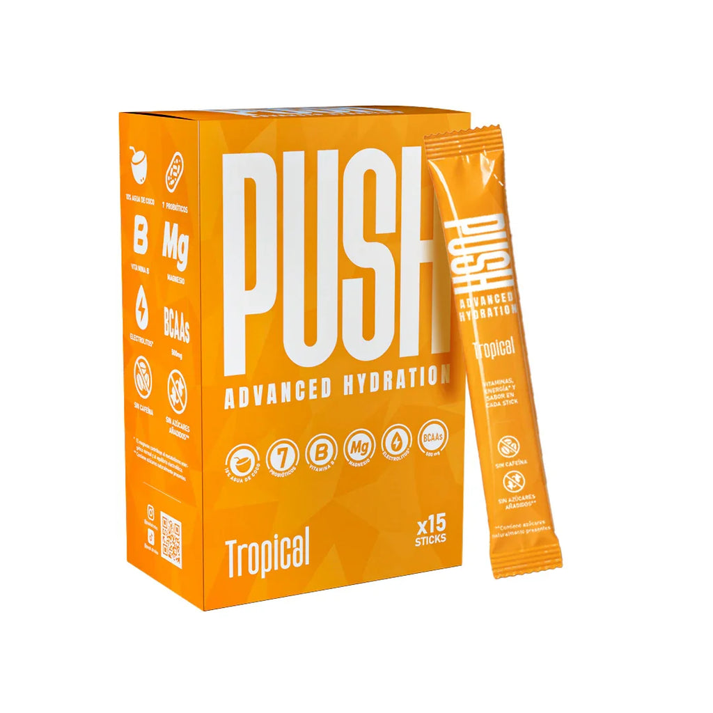 Electrolyte stick packs Tropical flavor box