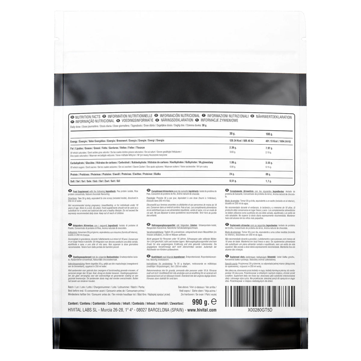 Rise Plant Protein physical product