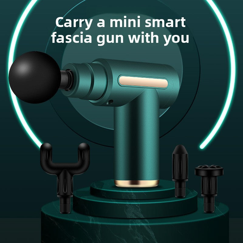 Portable Electric Fascia Muscle Massage Gun with 4 Heads for Deep Tissue Relaxation